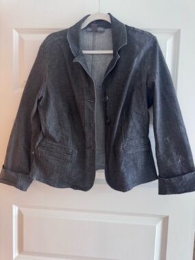 Josephine Chaus Dark Gray Denim Blazer